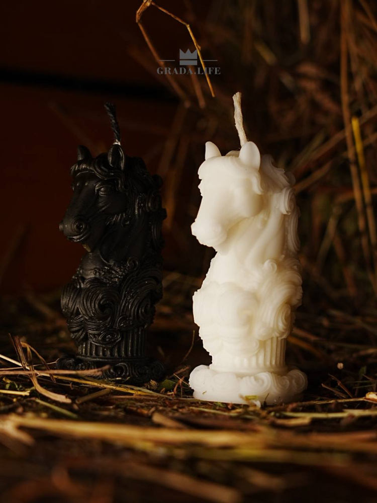 Свечи «ШАХМАТНЫЕ КОНИ. N2»